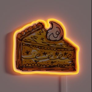 Pumpkin Pie RGB Neon Sign