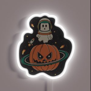 Pumpkin Planet RGB Neon Sign