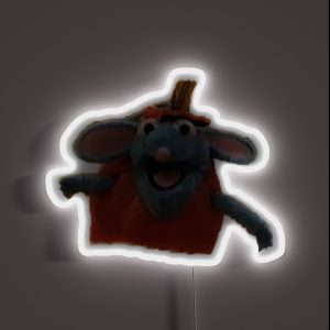 Pumpkin Tutter The Mouse RGB Neon Sign