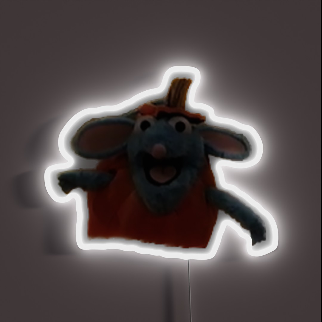 Pumpkin Tutter The Mouse RGB Neon Sign Pumpkin Tutter The Mouse RGB Neon Sign