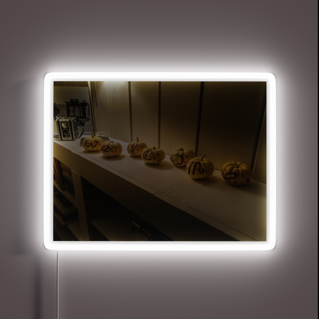 Pumpkins Welcome You RGB Neon Sign Pumpkins Welcome You RGB Neon Sign