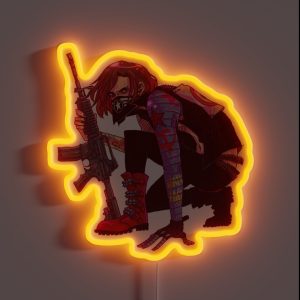 Punk Winter Soldier RGB Neon Sign