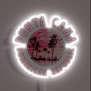 Punta Cana Dominican Republic Retro RGB Neon Sign
