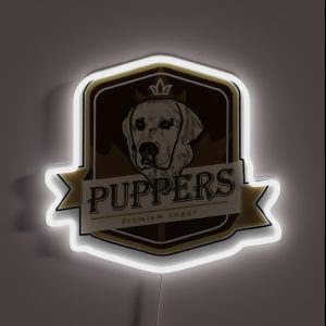 Puppers Beer Letterkenny RGB Neon Sign
