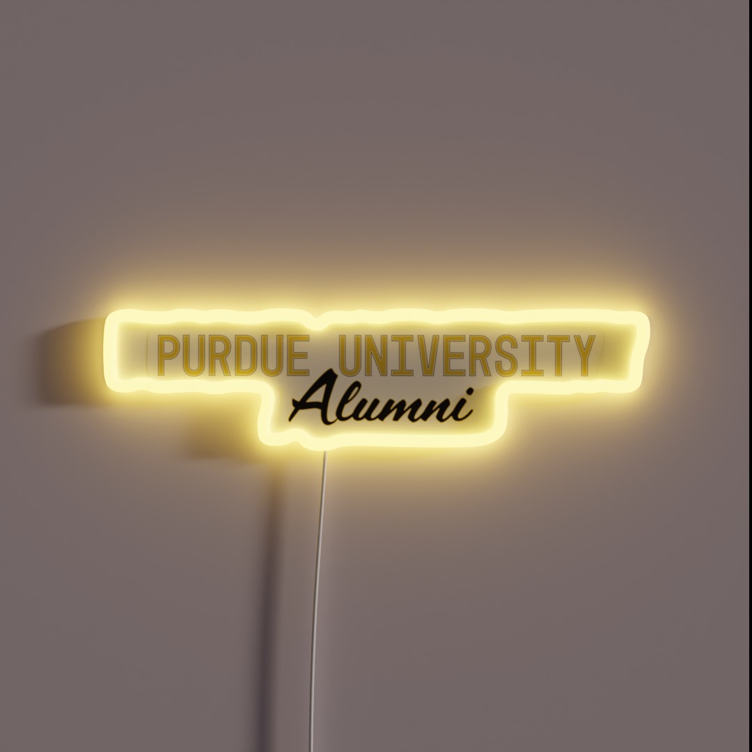 Purdue Alumni RGB Neon Sign Purdue Alumni RGB Neon Sign