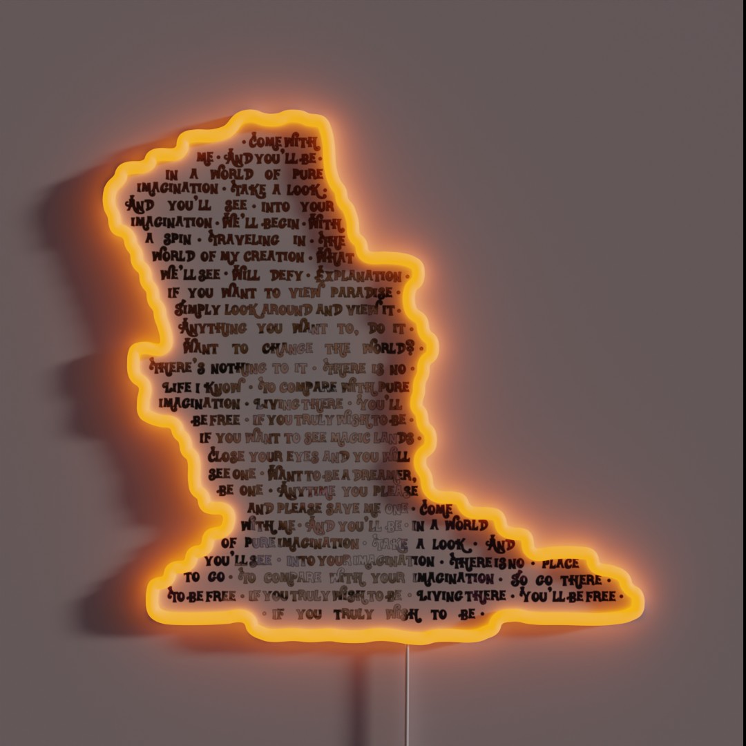 Pure Imagination RGB Neon Sign Pure Imagination RGB Neon Sign