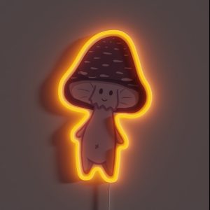 Purple Amanita Muscaria RGB Neon Sign