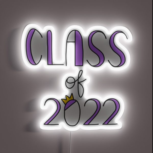 Purple Class Of 2022 RGB Neon Sign