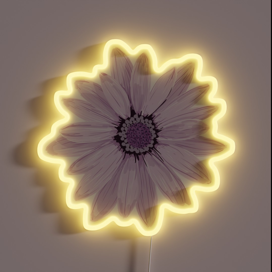 Purple Daisy RGB Neon Sign Purple Daisy RGB Neon Sign
