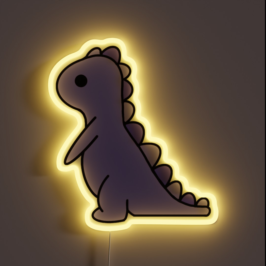 Purple Dinosaur RGB Neon Sign Purple Dinosaur RGB Neon Sign