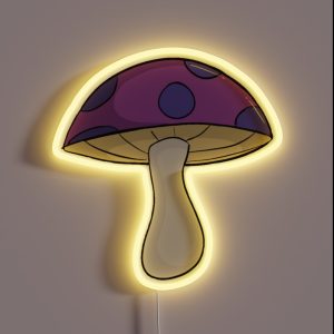 Purple Mushroom RGB Neon Sign