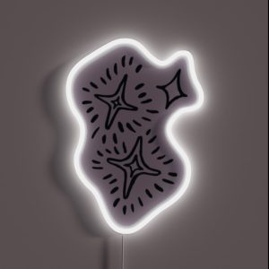 Purple Sparkles RGB Neon Sign