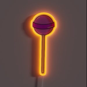 Purplepink Lolly RGB Neon Sign