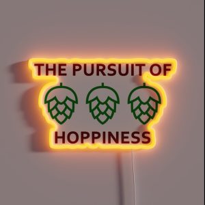 Pursuit Of Hoppiness Craft Beer Design RGB Neon Sign