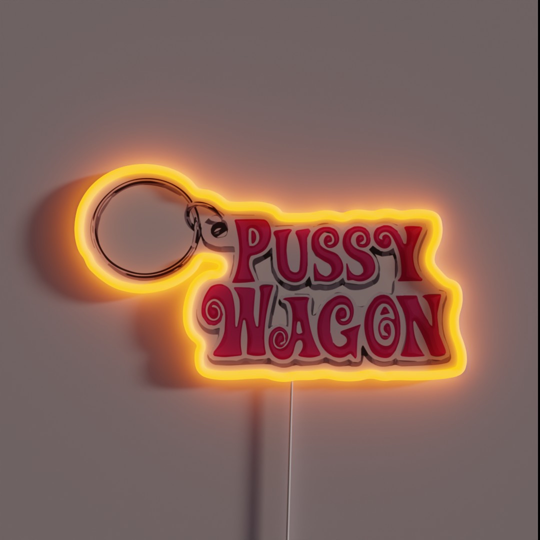 Pussy Wagon Lady Gaga And Beyonce Telephone RGB Neon Sign Pussy Wagon Lady Gaga And Beyonce Telephone RGB Neon Sign