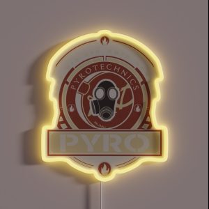 Pyro Red Team RGB Neon Sign