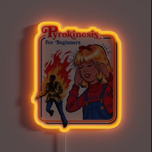 Pyrokinesis For Beginners RGB Neon Sign Pyrokinesis For Beginners RGB Neon Sign