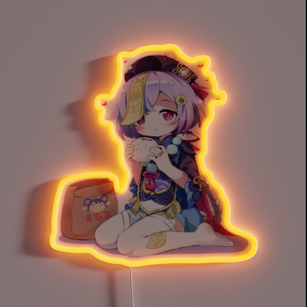 Qiqi From Genshin Impact RGB Neon Sign Qiqi From Genshin Impact RGB Neon Sign
