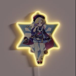 Qiqi Genshin Impact Cryo Elemental RGB Neon Sign
