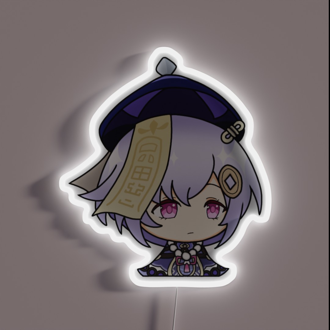 Qiqi Genshin Impact RGB Neon Sign Qiqi Genshin Impact RGB Neon Sign