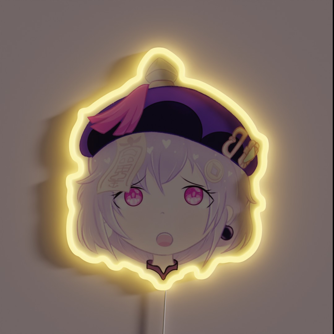 Qiqi Genshin Impact RGB Neon Sign Qiqi Genshin Impact RGB Neon Sign