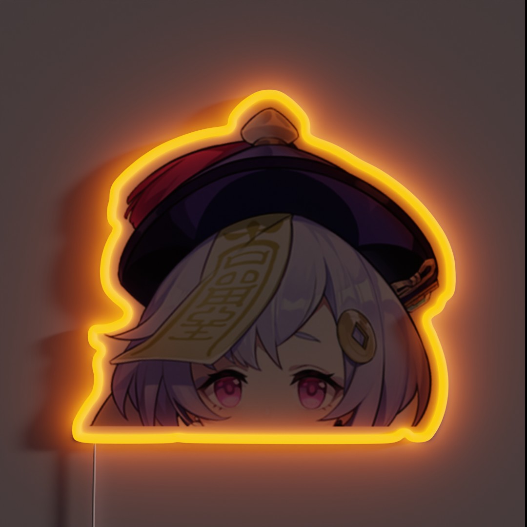 Qiqi Peeker RGB Neon Sign Qiqi Peeker RGB Neon Sign