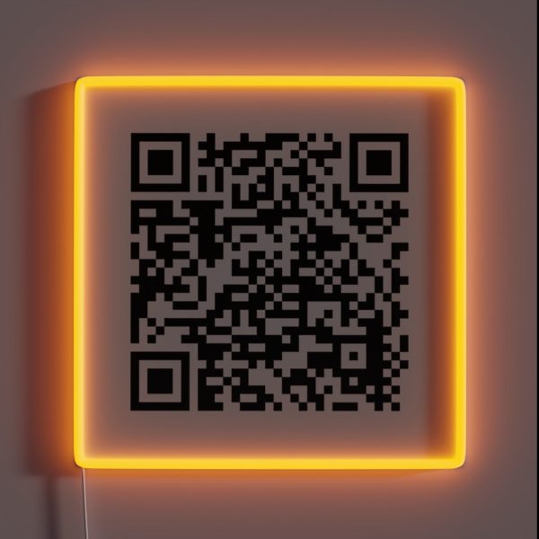 Qr Code For A Free Pdf Of The Communist RGB Neon Sign