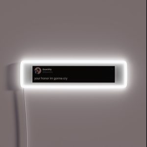 Quackity Your Honor Tweet RGB Neon Sign Quackity Your Honor Tweet RGB Neon Sign