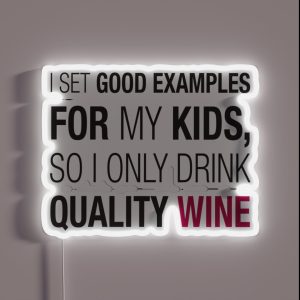 Quality Wine RGB Neon Sign