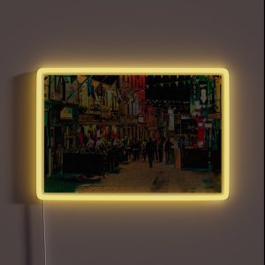 Quay Street Galway Painting RGB Neon Sign