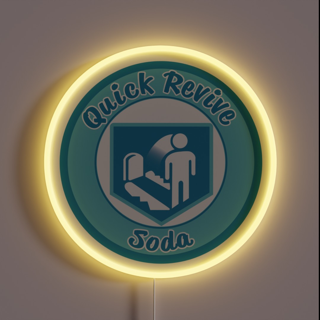 Quick Revive Soda RGB Neon Sign Quick Revive Soda RGB Neon Sign
