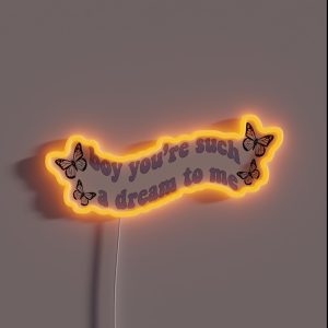 R E M Lyrics RGB Neon Sign