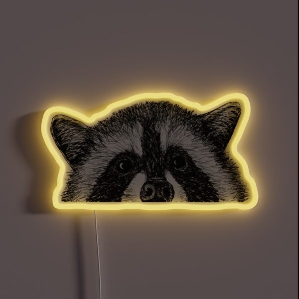 Raccoon Eyes RGB Neon Sign