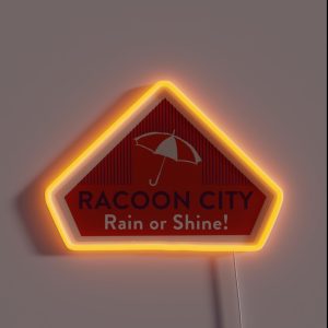 RACOON CITY Gaming Luggage Labels Series RGB Neon Sign