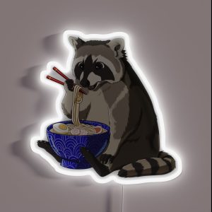 Racoon Ramen RGB Neon Sign