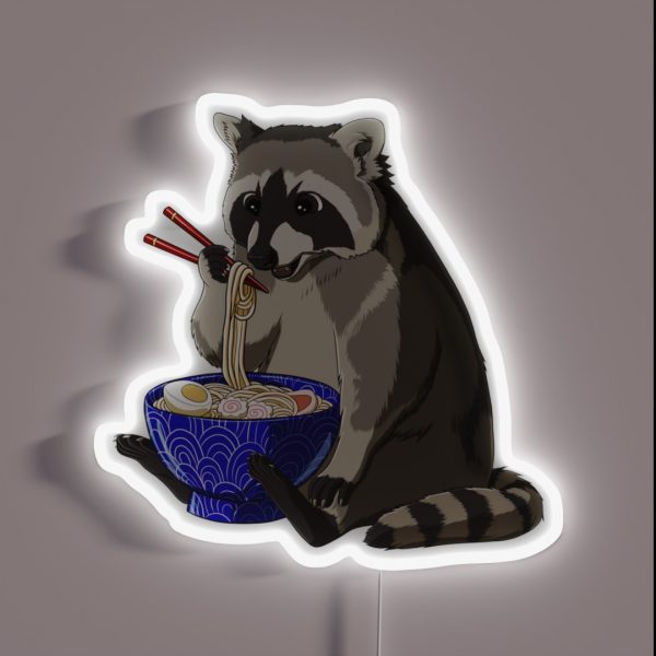 Racoon Ramen RGB Neon Sign