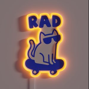 RAD CAT RGB Neon Sign