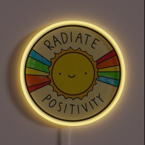Radiate Positivity RGB Neon Sign