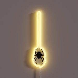 Radioactive Spider Black RGB Neon Sign