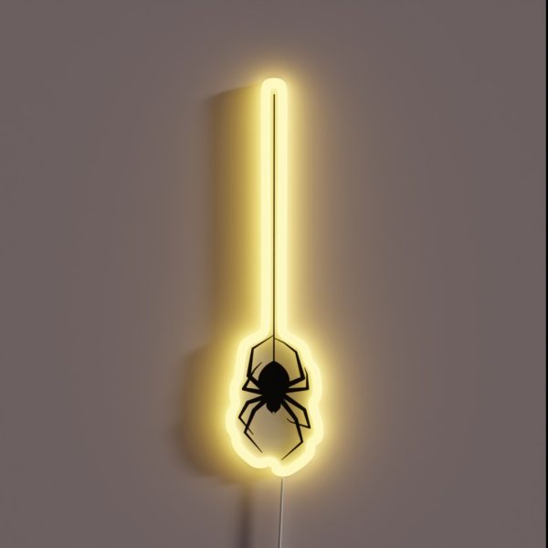 Radioactive Spider Black RGB Neon Sign