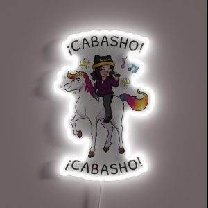 Radiomonii Chibi Anime Cabasho Cabasho Horse Meme Design RGB Neon Sign Radiomonii Chibi Anime Cabasho Cabasho Horse Meme Design RGB Neon Sign