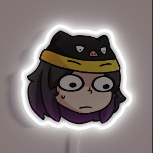Radiomonii Chibi Anime Shock Face Kawaii Design RGB Neon Sign