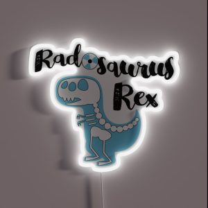 Radosaurus Rex Radiology Tech Dinosaur RGB Neon Sign