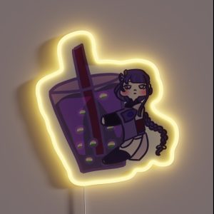 Raiden Shogun Boba RGB Neon Sign
