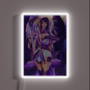 Raiden Shogun Genshin Impact Anime Fan Art RGB Neon Sign
