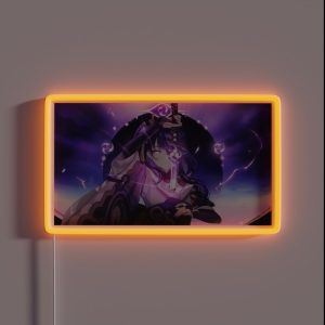 Raiden Shogun Genshin Impact Poster RGB Neon Sign