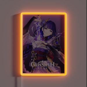 Raiden Shogun Genshin Impact RGB Neon Sign