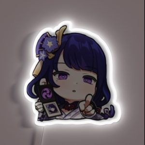 Raiden Shogun Genshin Impact RGB Neon Sign