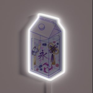 Raiden Shogun Milk Carton RGB Neon Sign