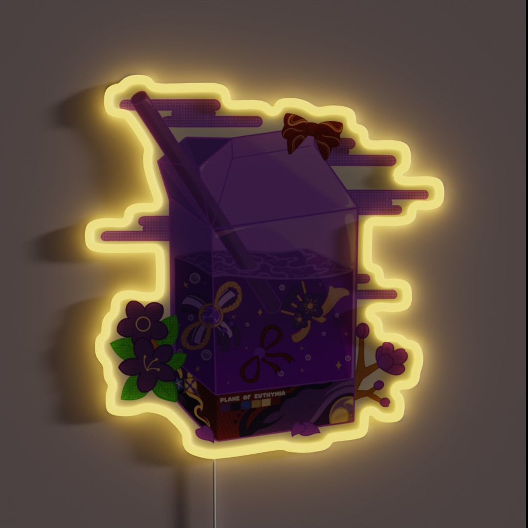 RAIDEN SHOGUN MILK PATTERN RGB Neon Sign RAIDEN SHOGUN MILK PATTERN RGB Neon Sign